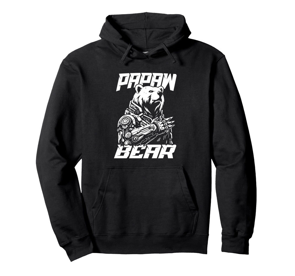 Papa Bear Bio Mechanical Robot Sci Fi Hoodie - Trendy Graphic for Adults - T-Shirt, Sweatshirt, Hoodie