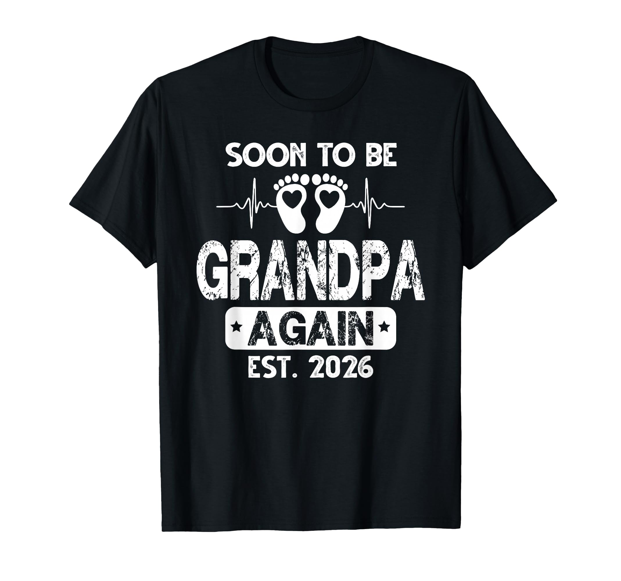 Soon To Be Grandpa Again 2026 Shower T-Shirt - Novelty Apparel for Adults - T-Shirt, Sweatshirt, Hoodie