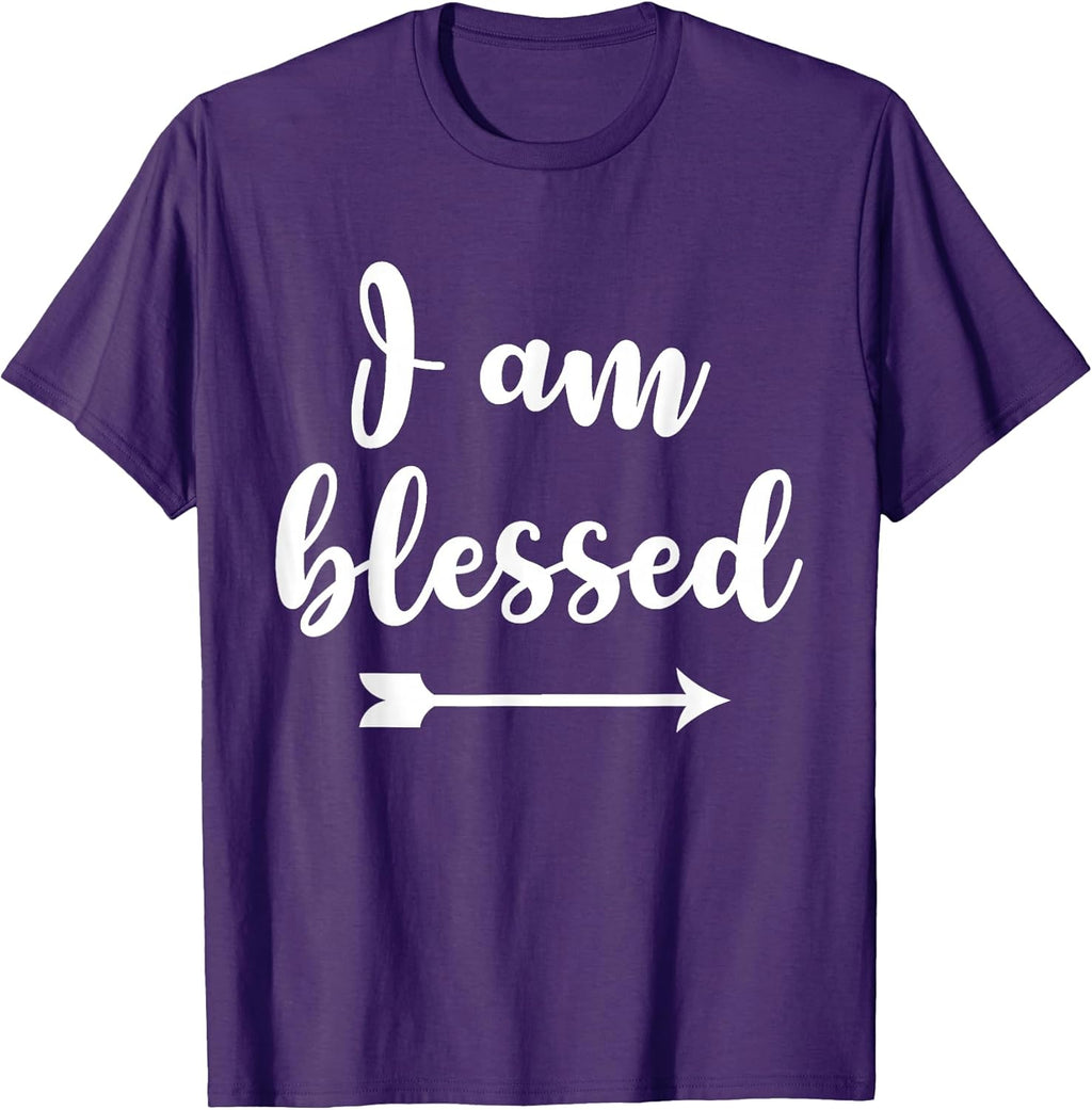 Inspirational, I am Blessed Faith Sayings - Adult & Kids T-Shirts, Sweatshirts & Hoodies apparel design preview 1