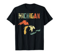 Great Lakes Largest Water Color Michigan T-Shirt - Minimalist Print Unisex - T-Shirt, Sweatshirt, Hoodie