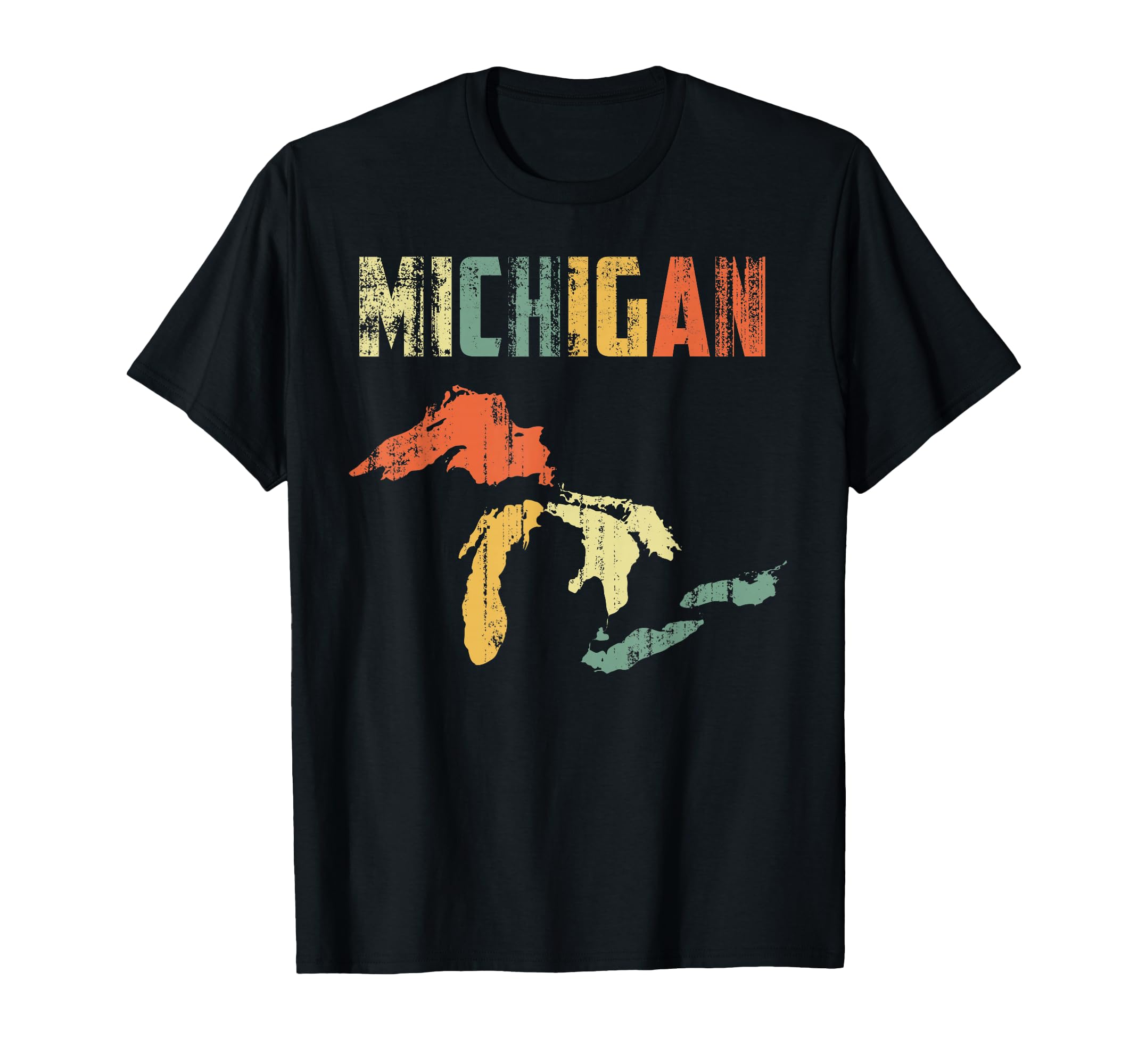 Great Lakes Largest Water Color Michigan T-Shirt - Minimalist Print Unisex - T-Shirt, Sweatshirt, Hoodie