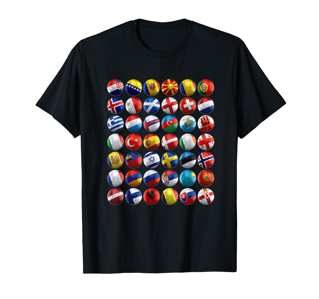 Worlds Flags Soccer Fans T-Shirt - Casual Everyday Wear Unisex - T-Shirt, Sweatshirt, Hoodie