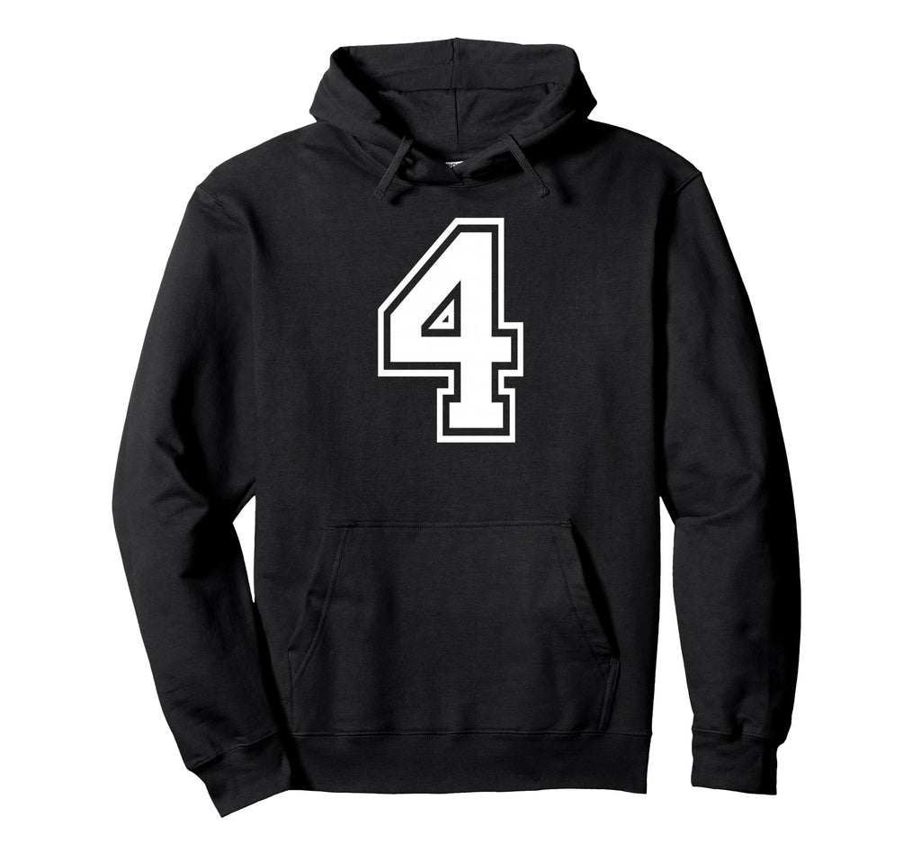 4 Number Four Team Sports Matching Varsity Hoodie - Streetwear Style Unisex - T-Shirt, Sweatshirt, Hoodie