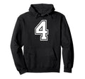 4 Number Four Team Sports Matching Varsity Hoodie - Streetwear Style Unisex - T-Shirt, Sweatshirt, Hoodie
