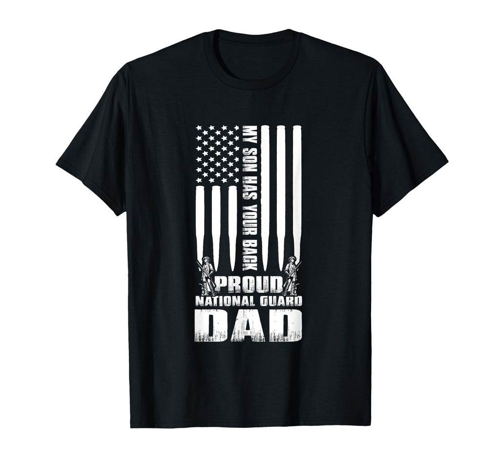 Army Dad My Son Has Your Back Proud T-Shirt - Minimalist Print Unisex - T-Shirt, Sweatshirt, Hoodie