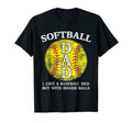 Mens Softball Dad Like Baseball But T-Shirt - Streetwear Style Unisex - T-Shirt, Sweatshirt, Hoodie