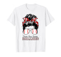 Kinda Busy Raising Ballers Messy Bun T-Shirt - Trendy Graphic for Adults - T-Shirt, Sweatshirt, Hoodie