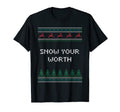 Snow Your Worth Dad Jokes Punchline T-Shirt - Custom Art Print Unisex - T-Shirt, Sweatshirt, Hoodie