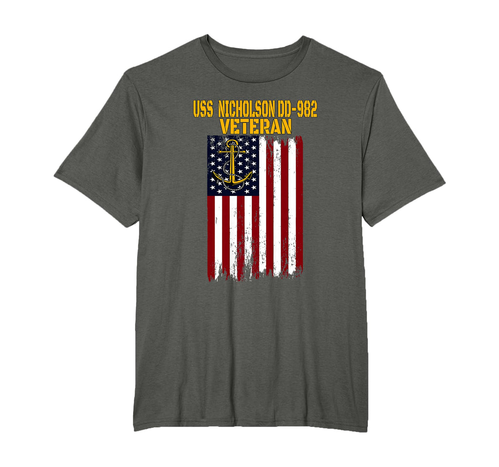 Destroyer Uss Nicholson 982 T-Shirt - Casual Everyday Wear for Adults - T-Shirt, Sweatshirt, Hoodie