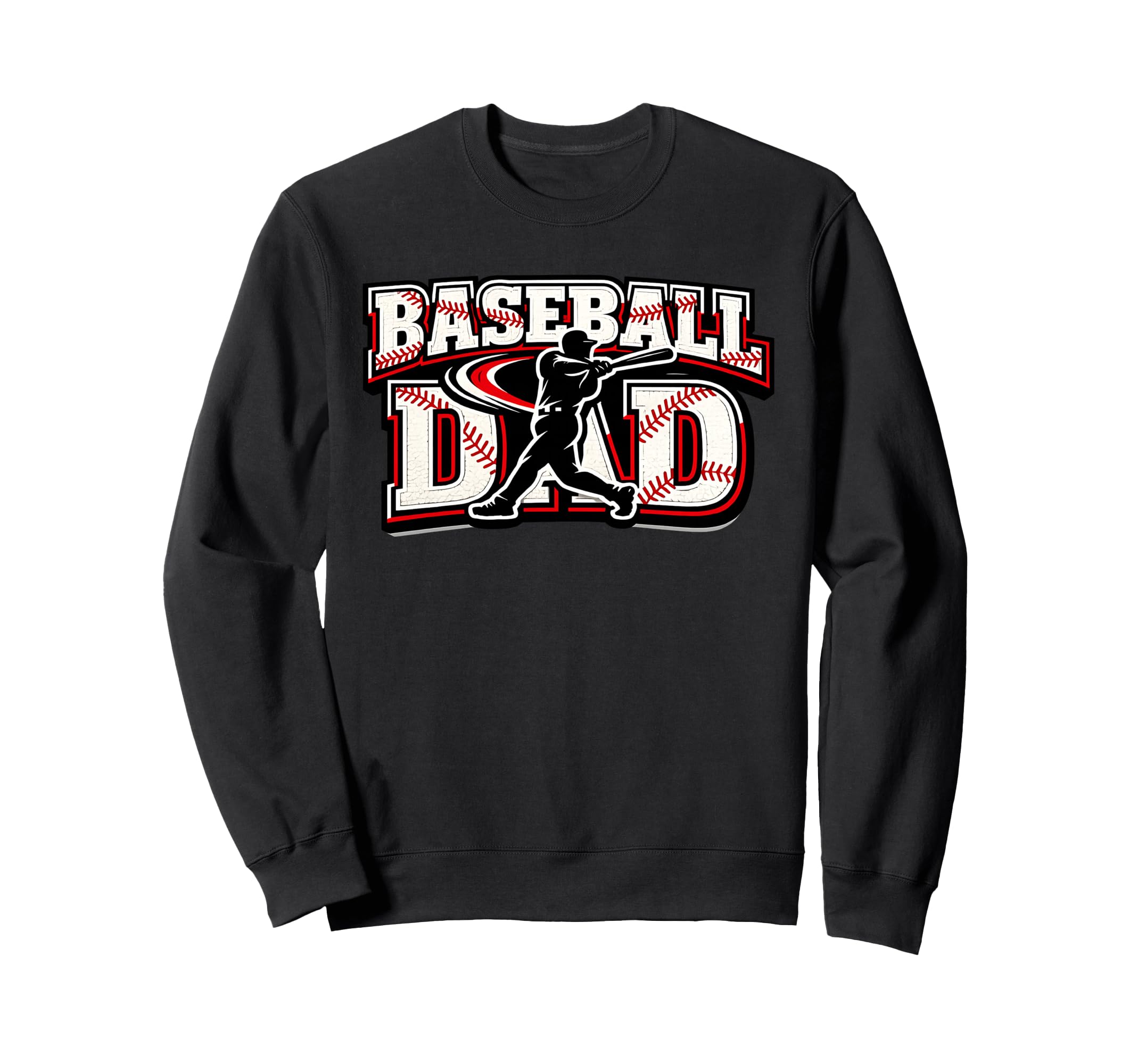 Baseball Dad Game Day Varsity Sweatshirt - Minimalist Print Unisex - T-Shirt, Sweatshirt, Hoodie