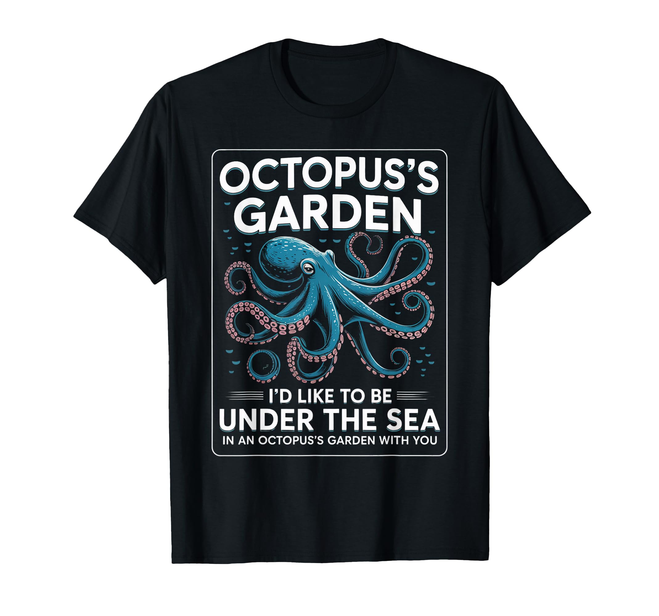 Octopuss Garden Marine Biologist T-Shirt - Trendy Graphic for Adults - T-Shirt, Sweatshirt, Hoodie