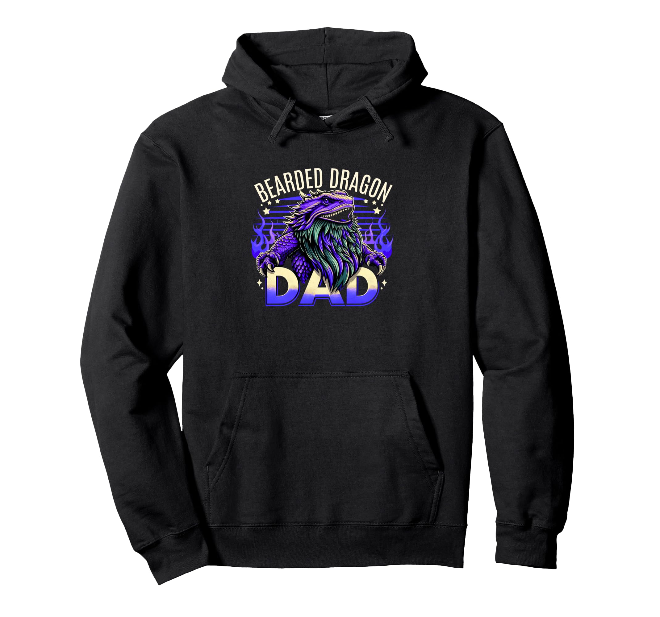 Bearded Dragon Dad Pogona Reptile Bearded Hoodie - Novelty Apparel Unisex - T-Shirt, Sweatshirt, Hoodie