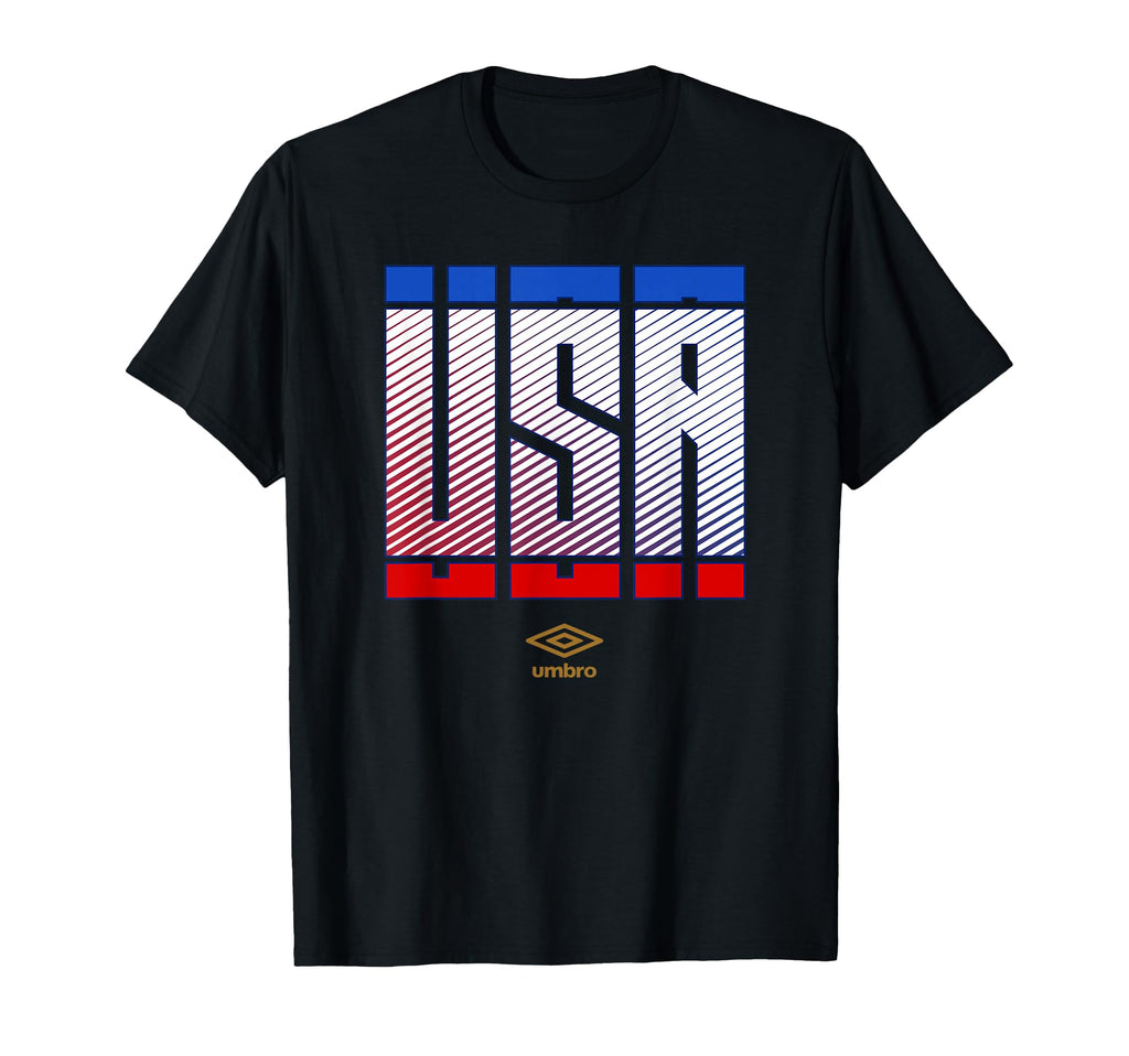 Umbro International Soccer Usa Stacked T-Shirt - Unique Graphic for Adults - T-Shirt, Sweatshirt, Hoodie