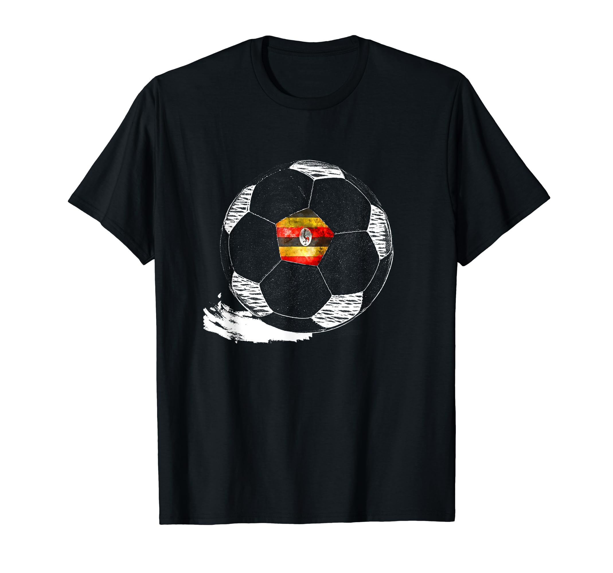 Soccer Uganda Flag Ugandans Pride T-Shirt - Minimalist Print Unisex - T-Shirt, Sweatshirt, Hoodie