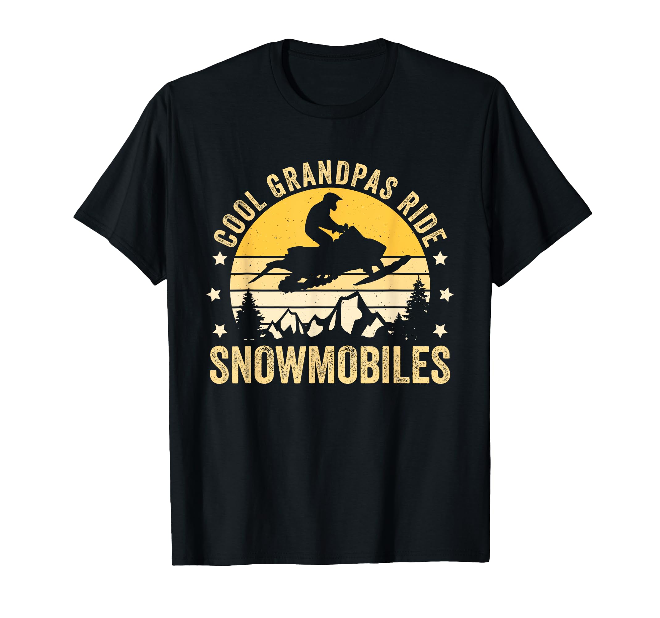 Grandpas Ride Snowmobiles T-Shirt - Casual Everyday Wear for Adults - T-Shirt, Sweatshirt, Hoodie