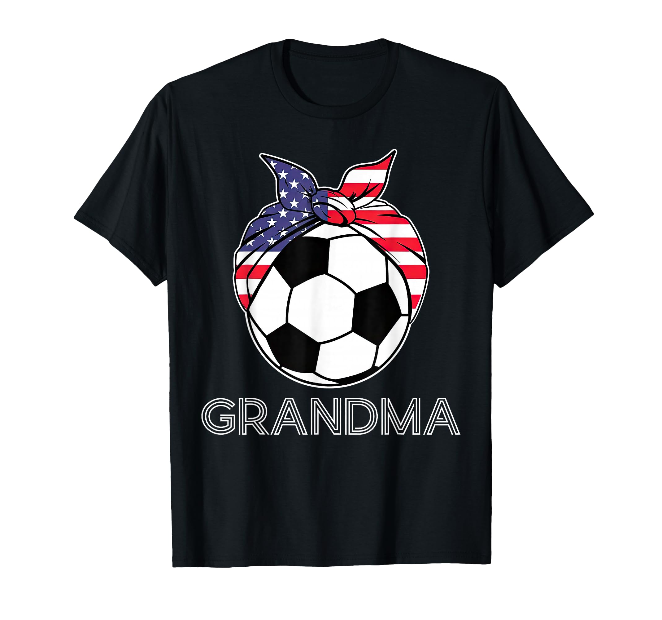 Patriotic Soccer Grandma 4Th July T-Shirt - Minimalist Print Men Women - T-Shirt, Sweatshirt, Hoodie