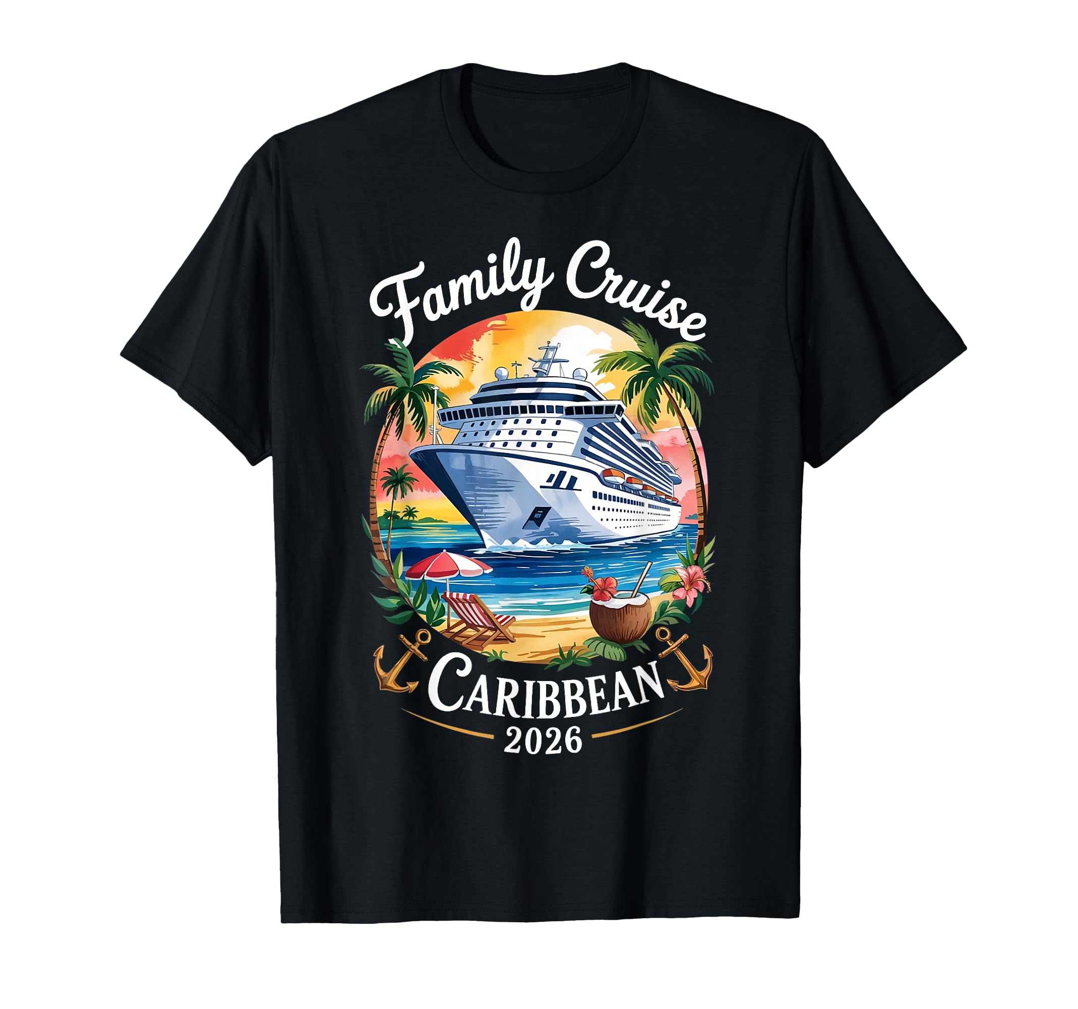 Family Cruise 2026 Caribbean Vacation T-Shirt - Unique Graphic for Adults - T-Shirt, Sweatshirt, Hoodie