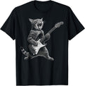 Funny Cat Playing Guitar Rock and Roll Gifts Men - Adult & Kids T-Shirts, Sweatshirts & Hoodies apparel design preview 1
