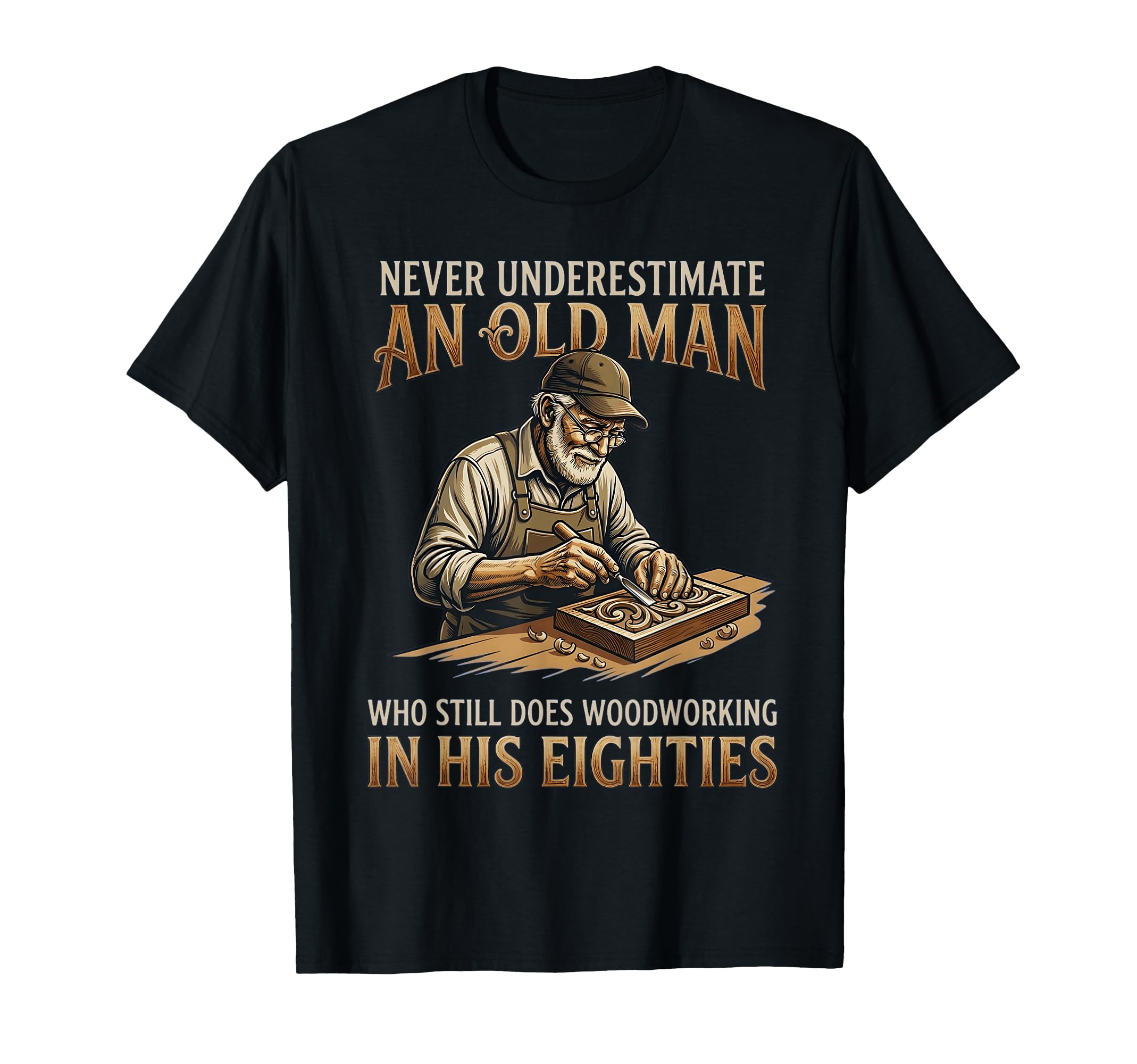 Never Underestimate Old Who Still T-Shirt - Fun Novelty Design for Adults - T-Shirt, Sweatshirt, Hoodie