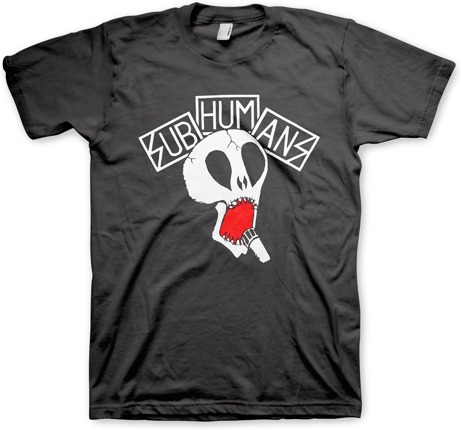 Subhumans Skull Logo Adult Black Short Sleeve Punk - Adult & Kids T-Shirts, Sweatshirts & Hoodies apparel design preview 1