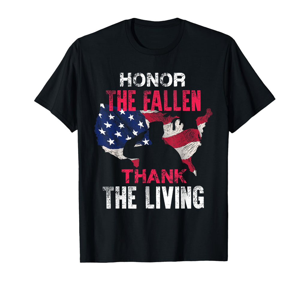 Honor Fallen Veteran Themed Military Support T-Shirt - Graphic Print Unisex - T-Shirt, Sweatshirt, Hoodie