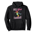 Just Who Loves Football Player Soccer Gift Hoodie - Minimalist Print Unisex - T-Shirt, Sweatshirt, Hoodie