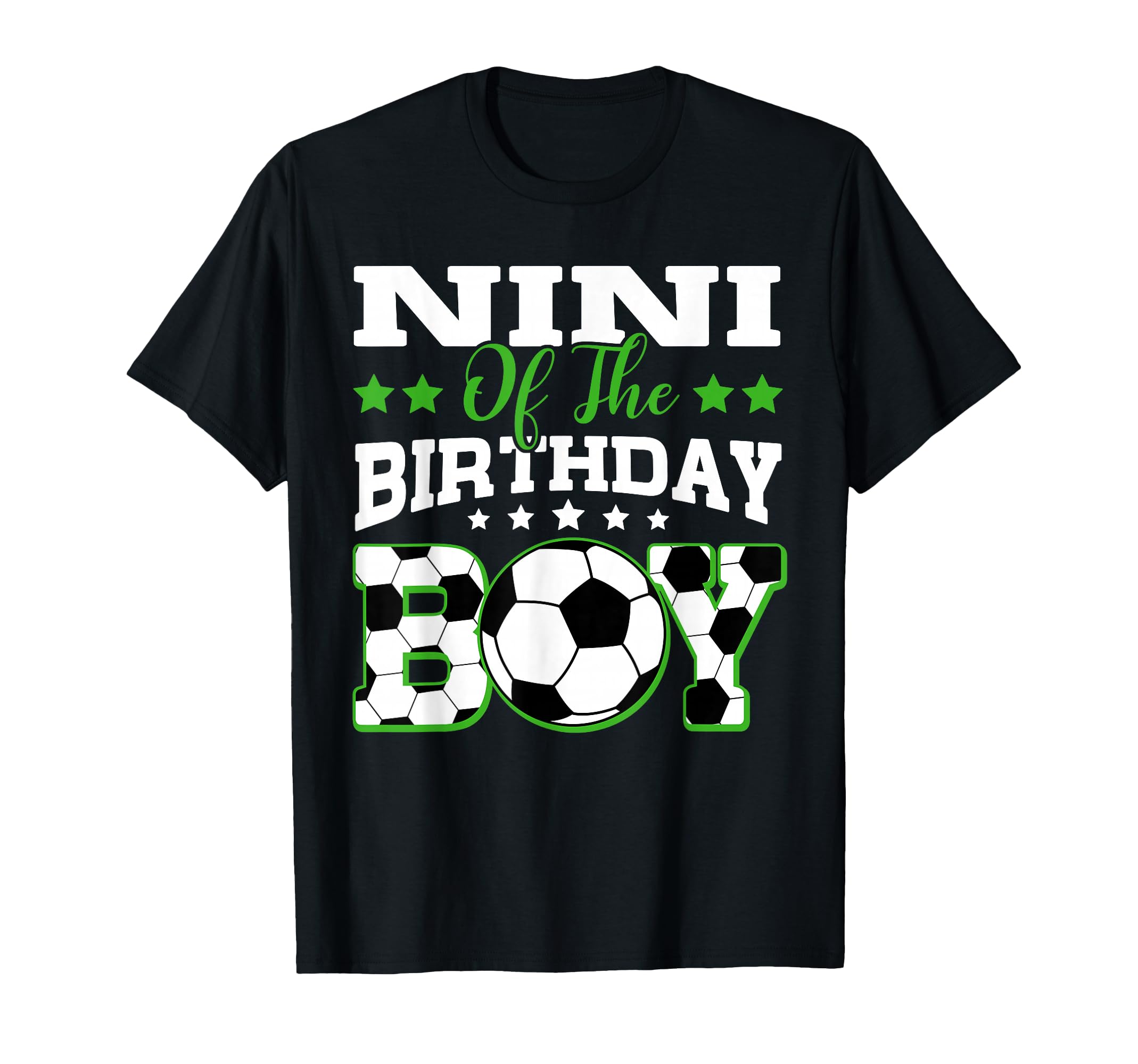 Nini Birthday Soccer Family Matching T-Shirt - Minimalist Print Unisex - T-Shirt, Sweatshirt, Hoodie