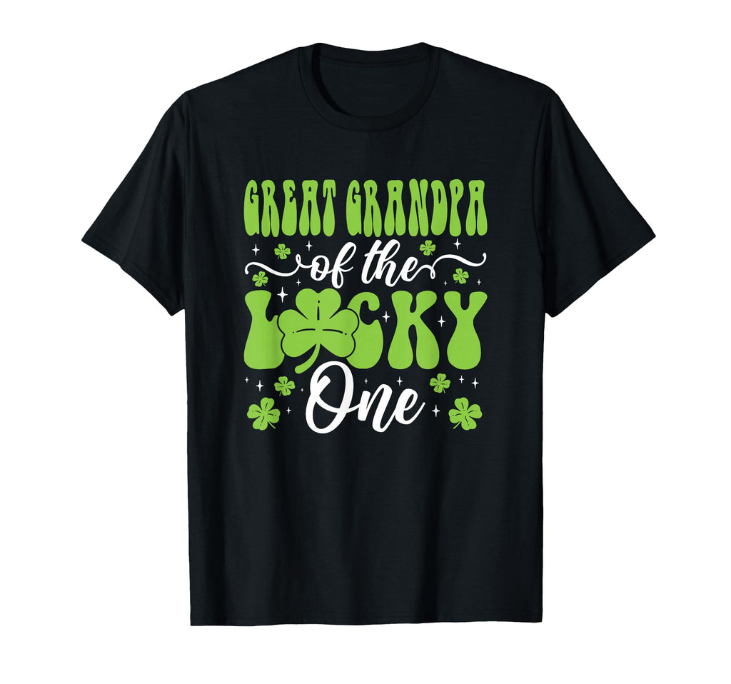 Great Grandpa Lucky One First Birthday T-Shirt - Minimalist Print Unisex - T-Shirt, Sweatshirt, Hoodie