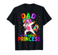 Dad Birthday Princess Dabbing Unicorn T-Shirt - Custom Art Print Unisex - T-Shirt, Sweatshirt, Hoodie