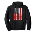 Baseball Us Flag Baseball Lover Dad Hoodie - Fun Novelty Design Unisex - T-Shirt, Sweatshirt, Hoodie