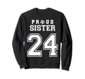 Number 24 Custom Proud Soccer Futbol Sweatshirt - Graphic Print Men Women - T-Shirt, Sweatshirt, Hoodie