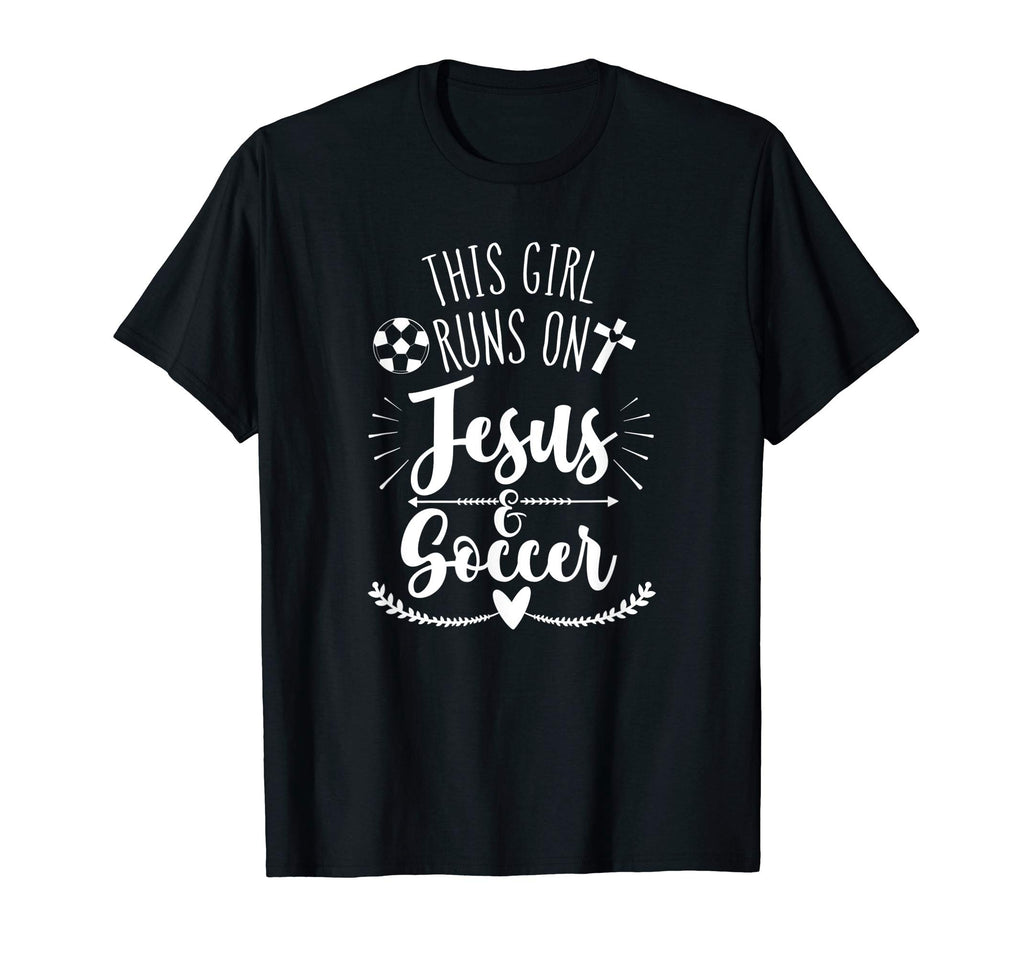 This Runs Jesus Soccer T-Shirt - Aesthetic Graphic for Adults - T-Shirt, Sweatshirt, Hoodie