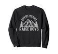 Support Wildlife Raise Mother Mom Sweatshirt - Minimalist Print for Adults - T-Shirt, Sweatshirt, Hoodie