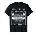 Veterans Creed Patriot War Usa Oath T-Shirt - Minimalist Print Unisex - T-Shirt, Sweatshirt, Hoodie