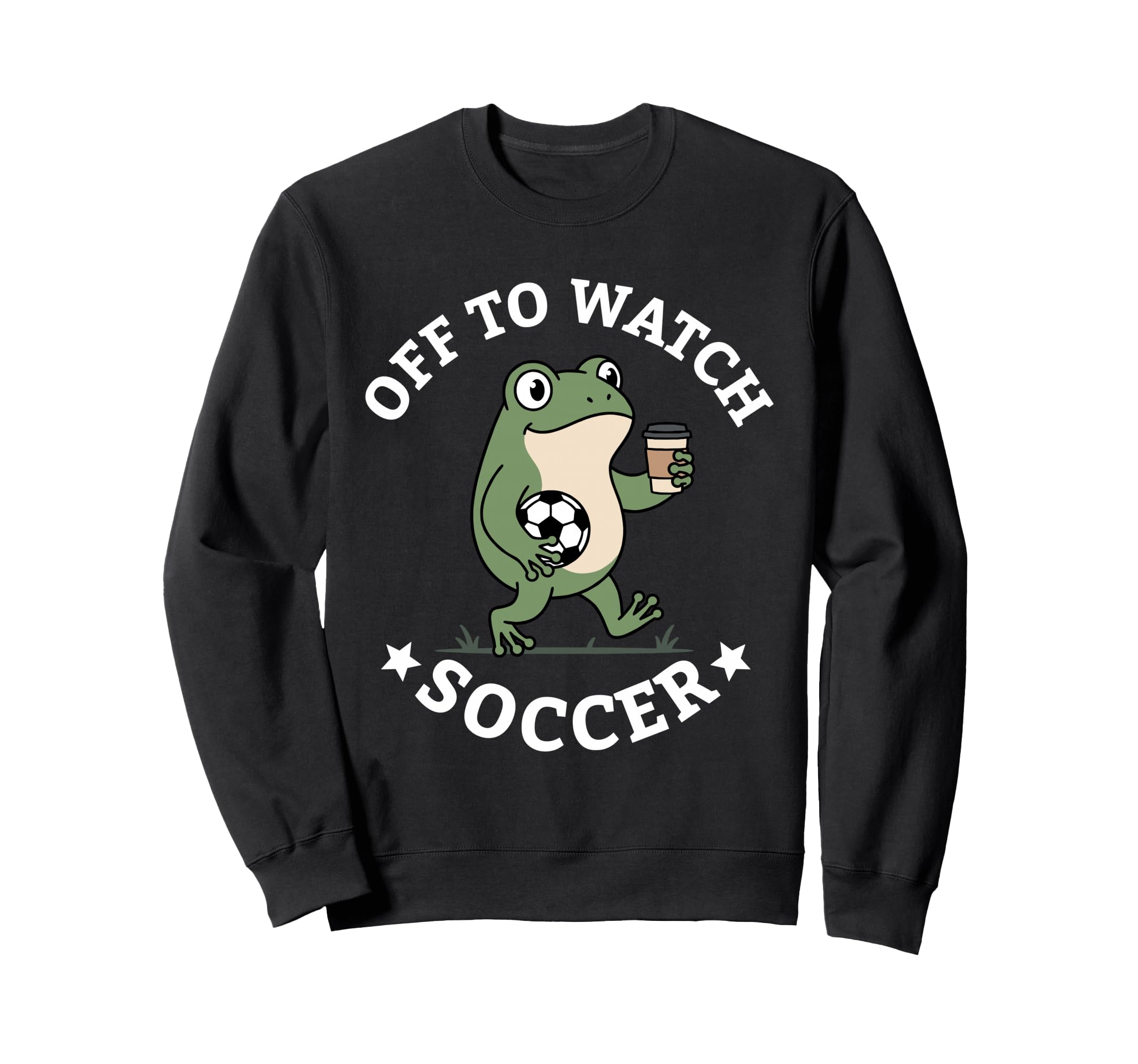 Off To Watch Soccer Mom Funny Frog Sweatshirt - Trendy Graphic for Adults - T-Shirt, Sweatshirt, Hoodie