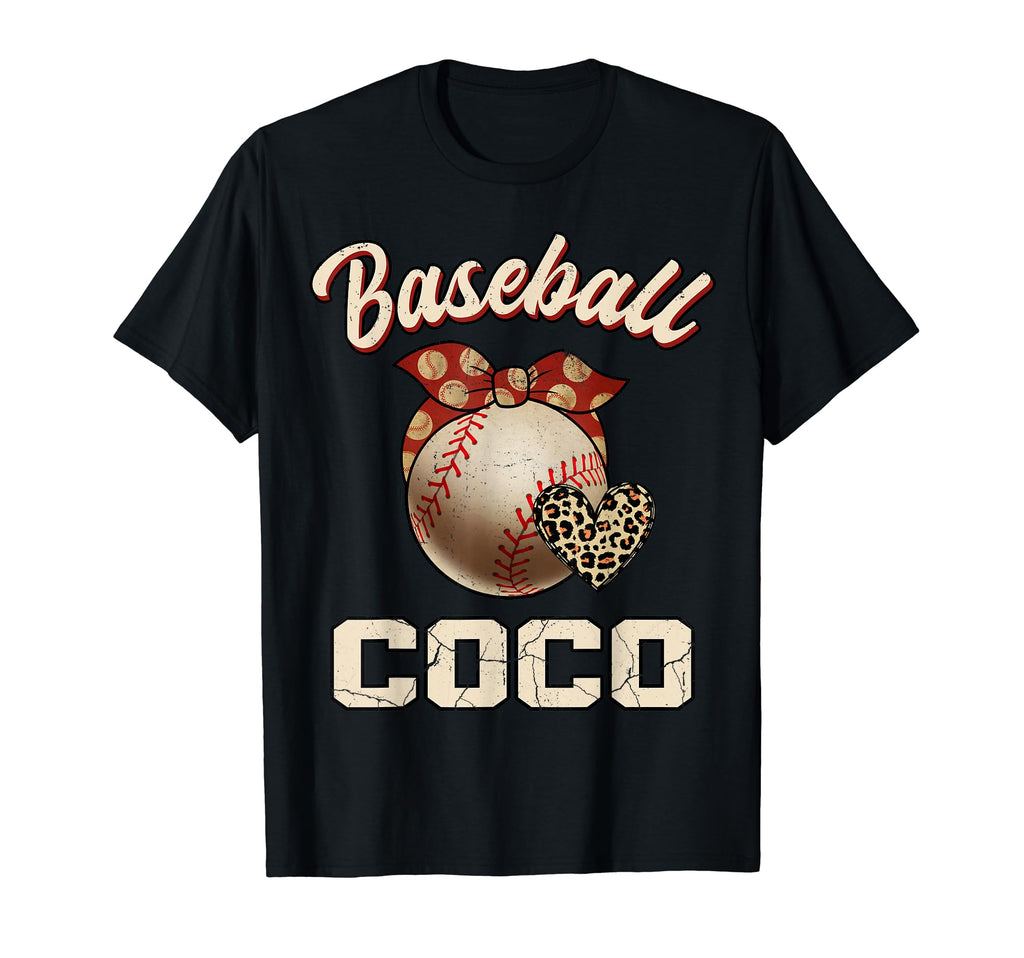Baseball Coco Bandana Leopard Heart Fans T-Shirt - Unique Graphic Unisex - T-Shirt, Sweatshirt, Hoodie