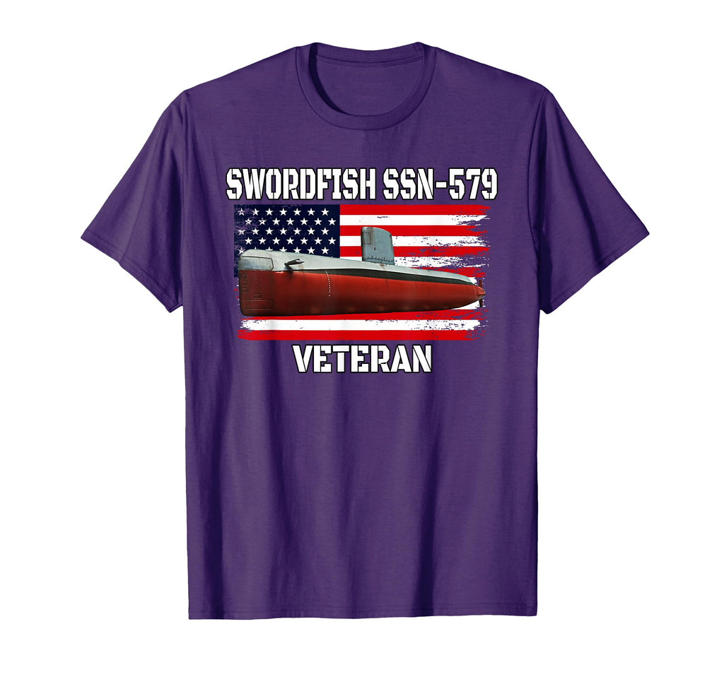 Submarine Uss Swordfish Ssn 579 Veteran T-Shirt - Streetwear Style Unisex - T-Shirt, Sweatshirt, Hoodie