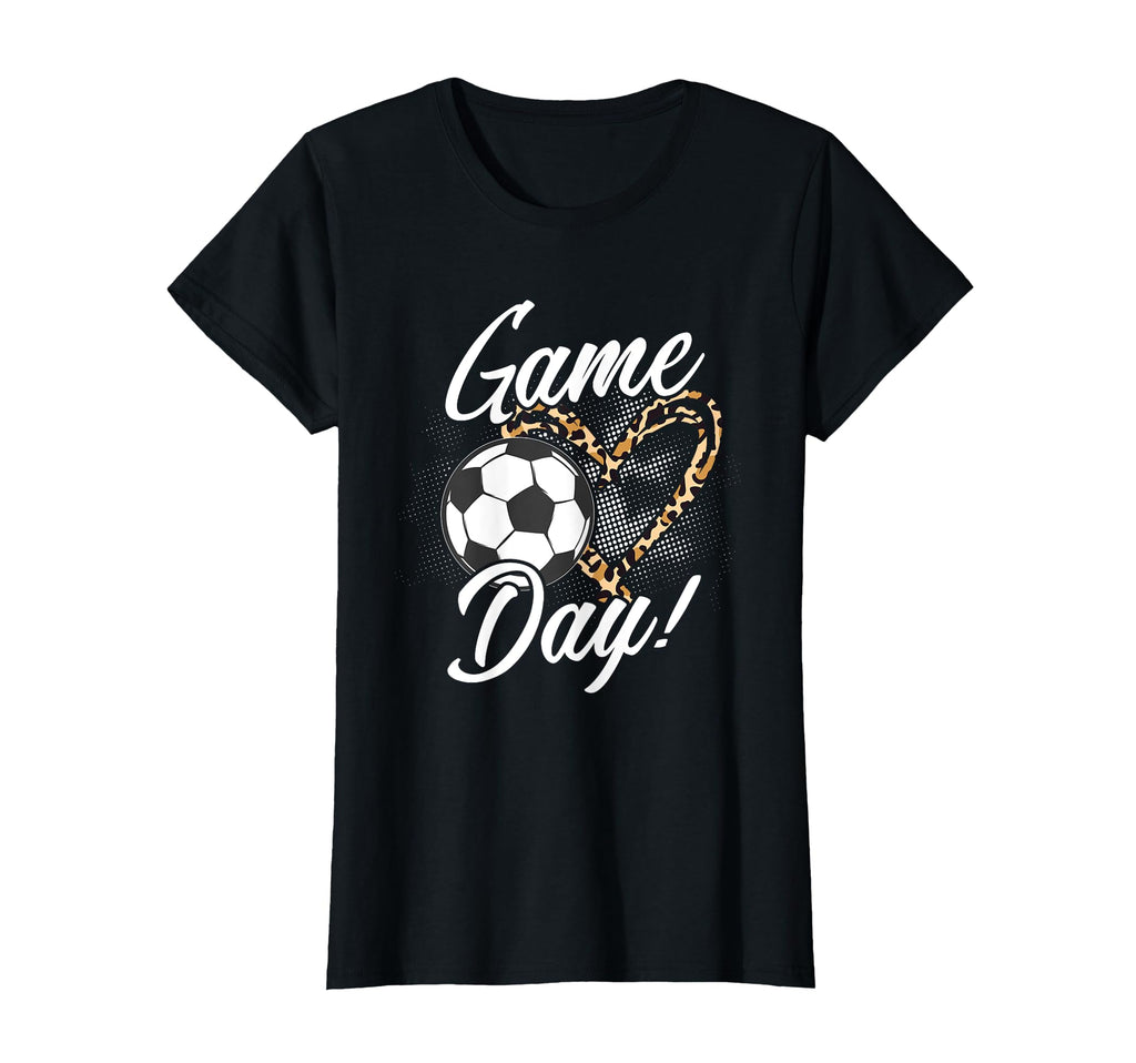 Soccer Lover Leopard Pattern Soccer T-Shirt - Trendy Graphic Men Women - T-Shirt, Sweatshirt, Hoodie