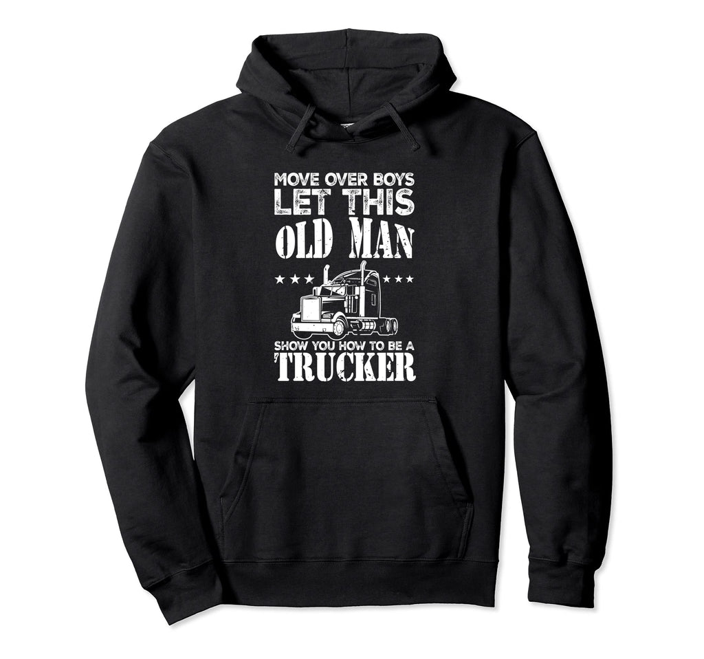 Truck Driver Trucker Freighter Hoodie - Aesthetic Graphic for Adults - T-Shirt, Sweatshirt, Hoodie