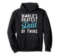 Worlds Okayest Dad Twins Funny Twin Dad Hoodie - Novelty Apparel Men Women - T-Shirt, Sweatshirt, Hoodie