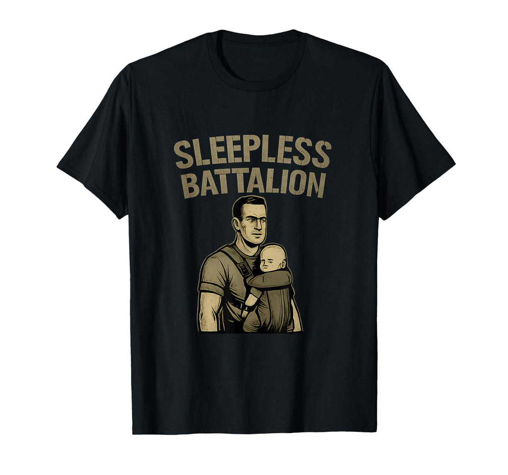Sleepless Battalion Dad Life Military T-Shirt - Graphic Print for Adults - T-Shirt, Sweatshirt, Hoodie