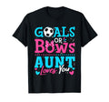 Gender Reveal Goals Or Bows Aunt T-Shirt - Novelty Apparel for Adults - T-Shirt, Sweatshirt, Hoodie