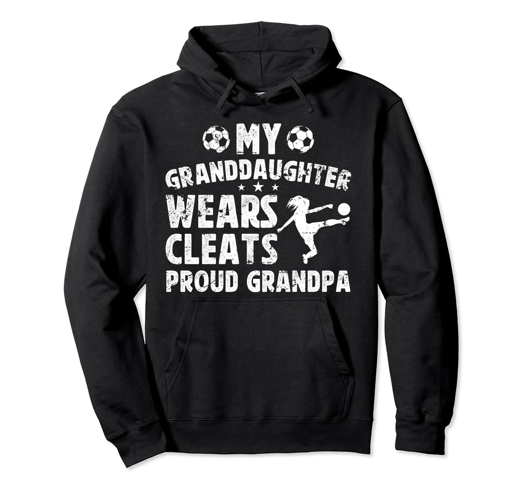 Proud Grandpa Soccer Player Hoodie - Minimalist Print Men Women - T-Shirt, Sweatshirt, Hoodie