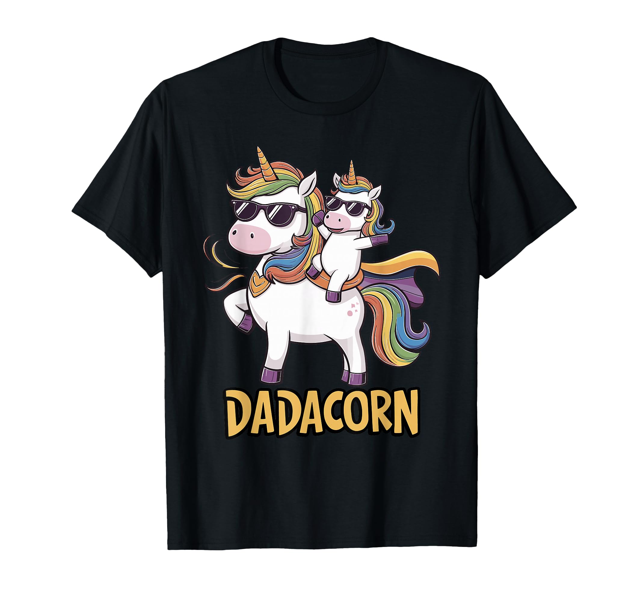 Dadacorn Funny Unicorn Dad Fathers T-Shirt - Novelty Apparel for Adults - T-Shirt, Sweatshirt, Hoodie