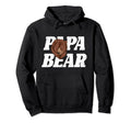 Bear Family Animal Daddy Dad Papa Bear Hoodie - Minimalist Print for Adults - T-Shirt, Sweatshirt, Hoodie
