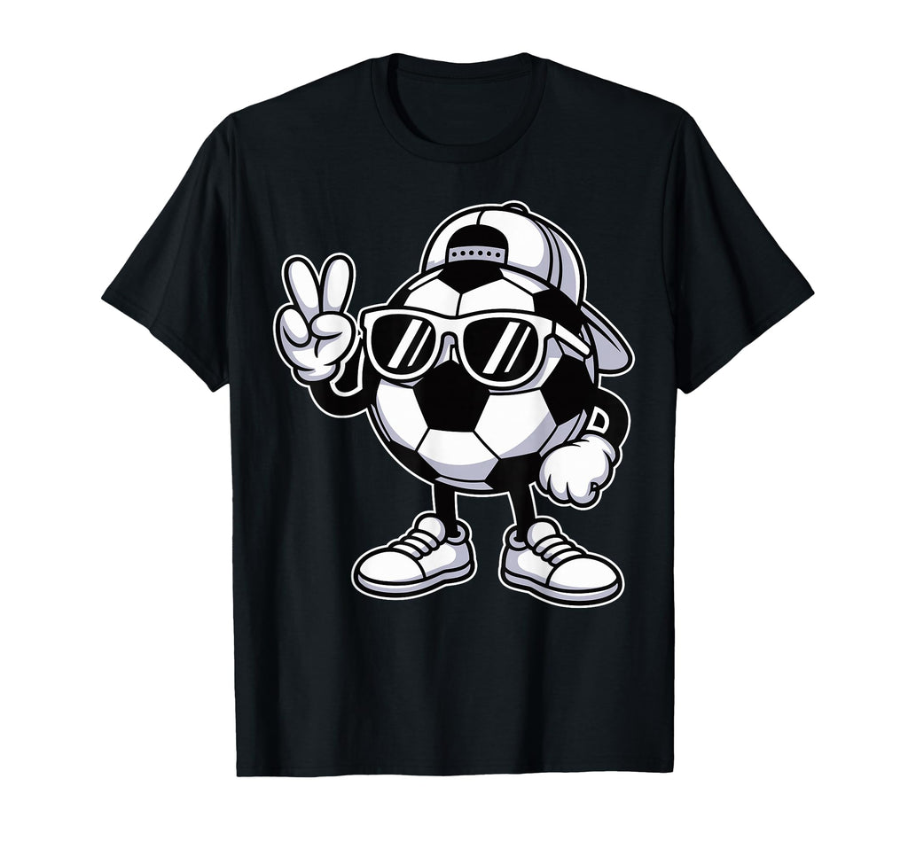 Soccer Ball Sunglasses Funny Soccer T-Shirt - Minimalist Print for Adults - T-Shirt, Sweatshirt, Hoodie