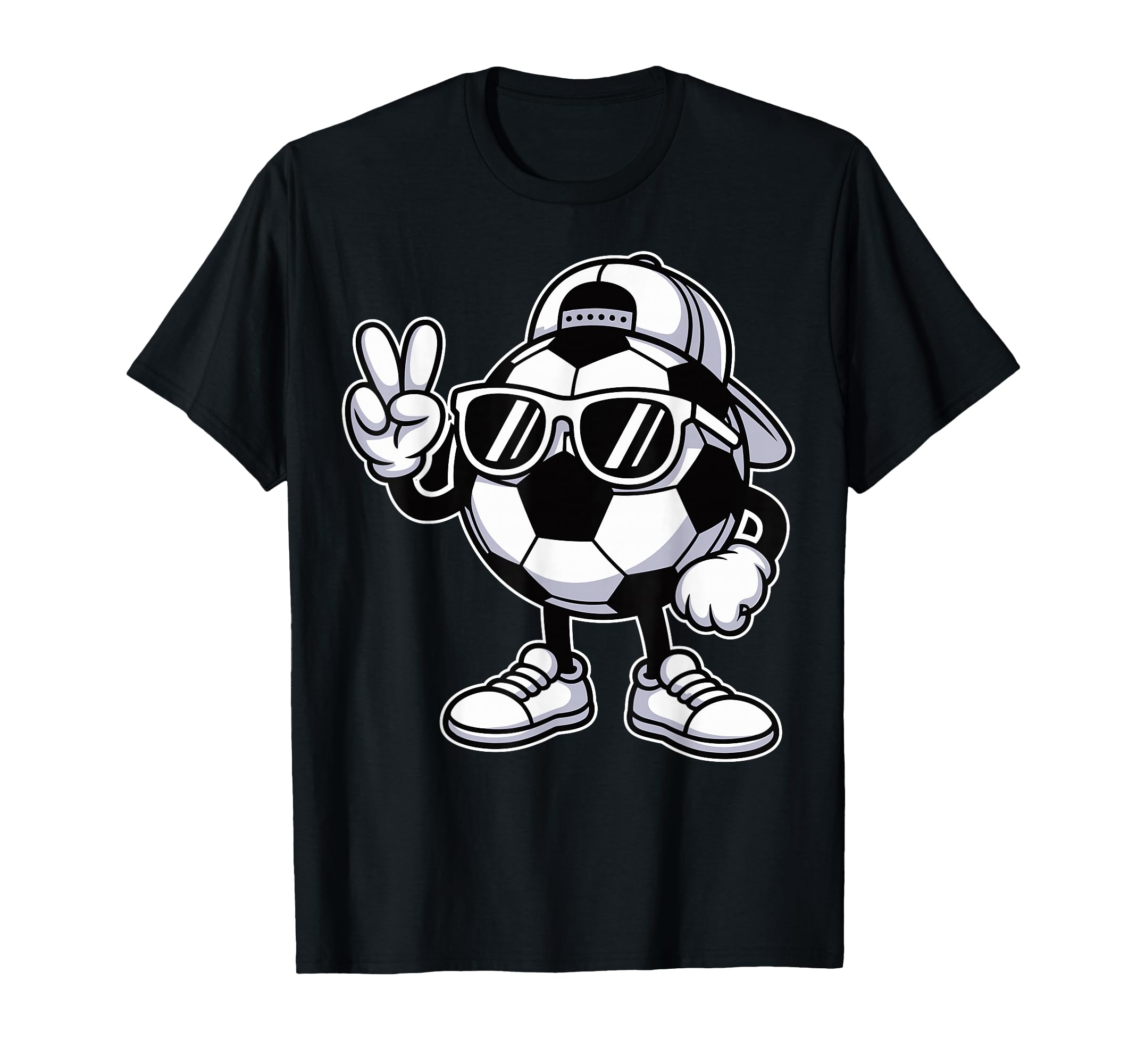 Soccer Ball Sunglasses Funny Soccer T-Shirt - Minimalist Print for Adults - T-Shirt, Sweatshirt, Hoodie