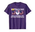 Softball Dad Like Baseball Dad But T-Shirt - Minimalist Print Men Women - T-Shirt, Sweatshirt, Hoodie