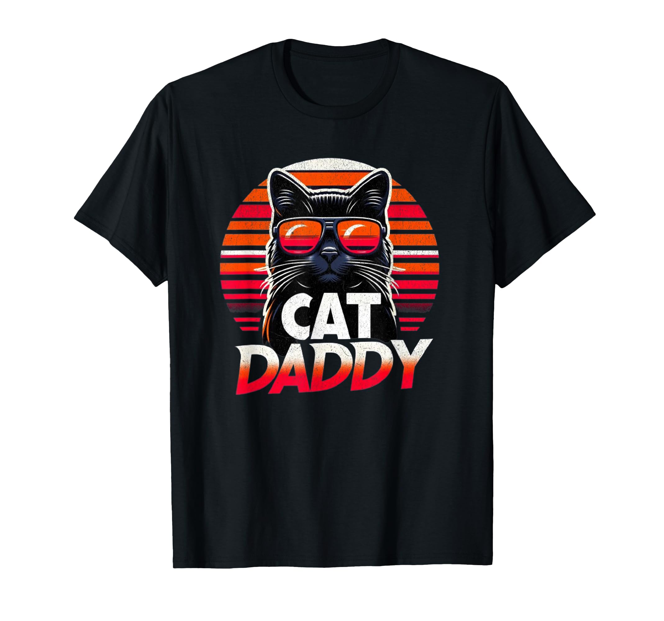 Best Cat Dad Ever Funny Black Cat Daddy Hoodie - Custom Art Print Unisex - T-Shirt, Sweatshirt, Hoodie