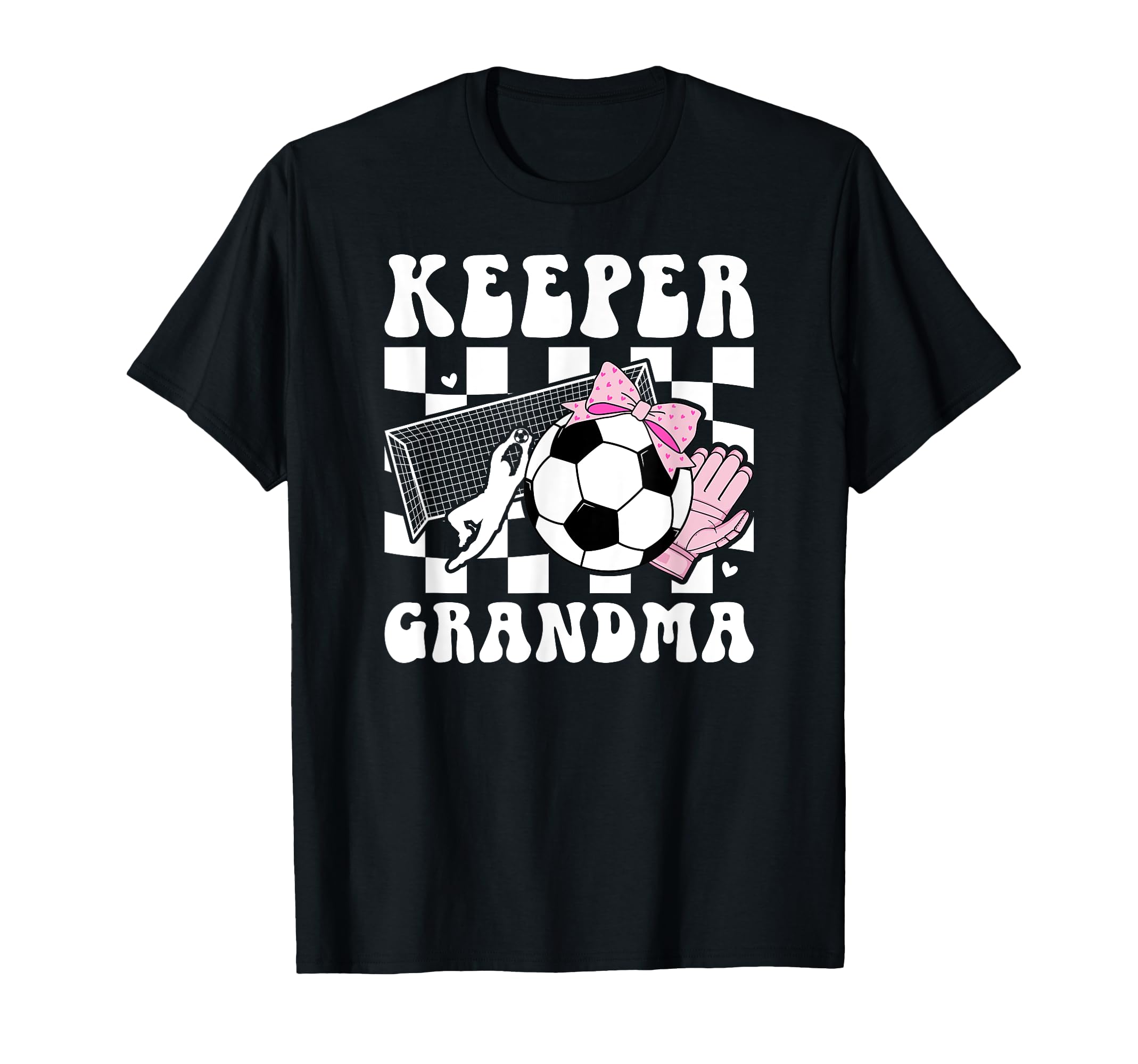 Groovy Soccer Keeper Grandma Soccer T-Shirt - Aesthetic Graphic Unisex - T-Shirt, Sweatshirt, Hoodie